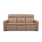 Dutch Desert Leather Power Reclining Sofa with Console, Power Headrest, & Lumbar