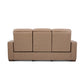 Dutch Desert Leather Power Reclining Sofa with Console, Power Headrest, & Lumbar