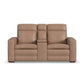 Dutch Desert Leather Power Reclining Loveseat with Console, Power Headrest & Lumbar