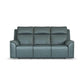 Vernon Admiral Vinyl Power Reclining Sofa with Console, Power Headrest, Lumbar, Heat & Massage