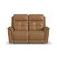 Ranger Oakridge Leather Power Reclining Loveseat with Power Headrest, Lumbar, Heat & Massage