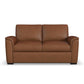 Henry Caramel Leather Loveseat