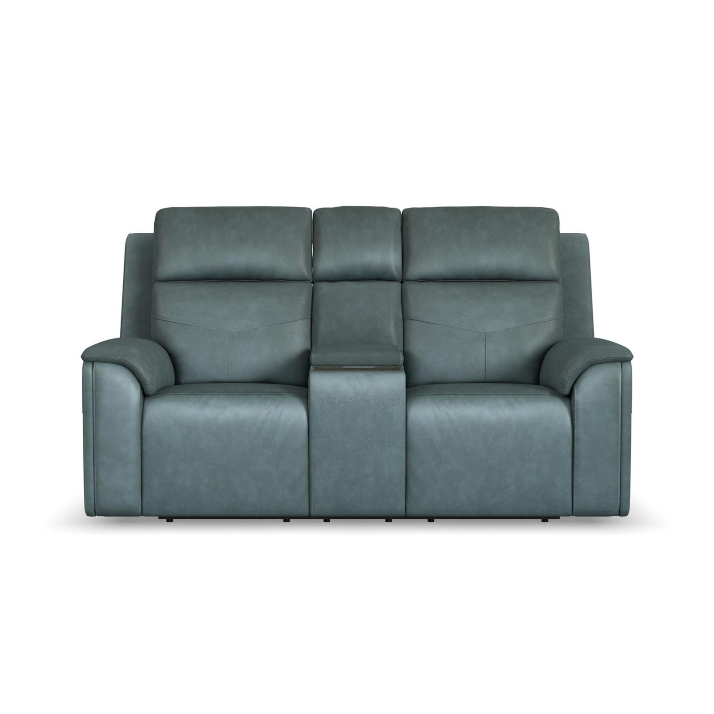 Vernon Admiral Fabric Power Reclining Loveseat with Console, Power Headrests, Lumbar, Heat & Massage