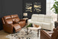 Alister Sedona Leather Power Gliding Loveseat with Console, Power Headrests & Lumbar