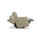 Henry Beige Leather Power Reclining Loveseat with Power Headrests & Lumbar