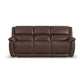 Beau Sable Fabric Power Reclining Sofa with Power Headrests