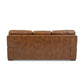 David Pecan Leather Sofa