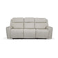 Barnett Gray Matters Leather Power Reclining Sofa with Power Headrests & Lumbar