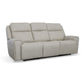 Barnett Gray Matters Leather Power Reclining Sofa with Power Headrests & Lumbar