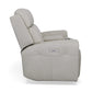 Barnett Gray Matters Leather Power Reclining Loveseat with Console, Power Headrests & Lumbar