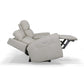 Barnett Gray Matters Leather Power Reclining Loveseat with Console, Power Headrests & Lumbar