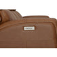 Linden Caramel Leather Power Reclining Sofa with Power Headrests & Lumbar