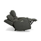 Linden Charcoal Leather Power Reclining Loveseat with Power Headrests & Lumbar