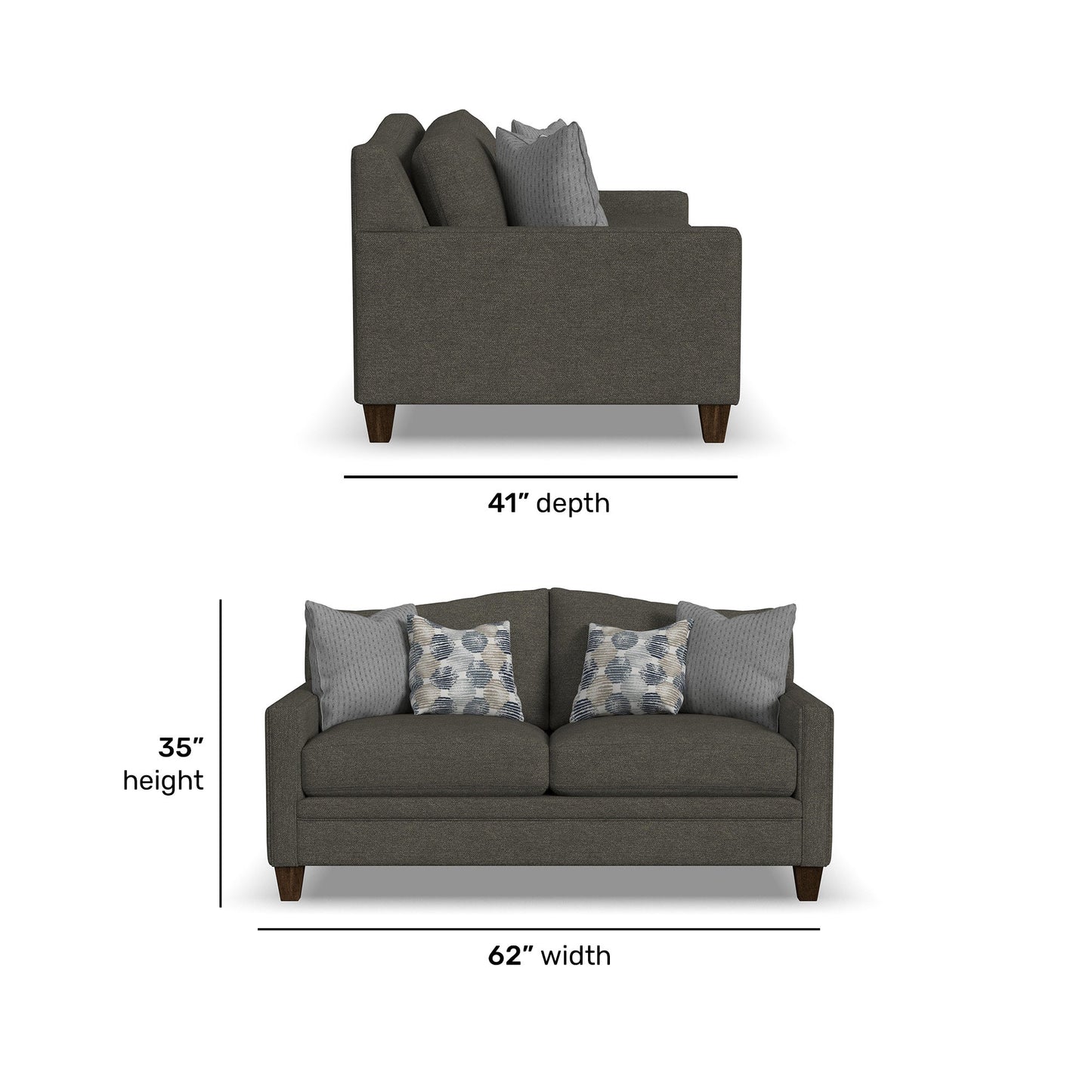 Lottie Fabric Loveseat