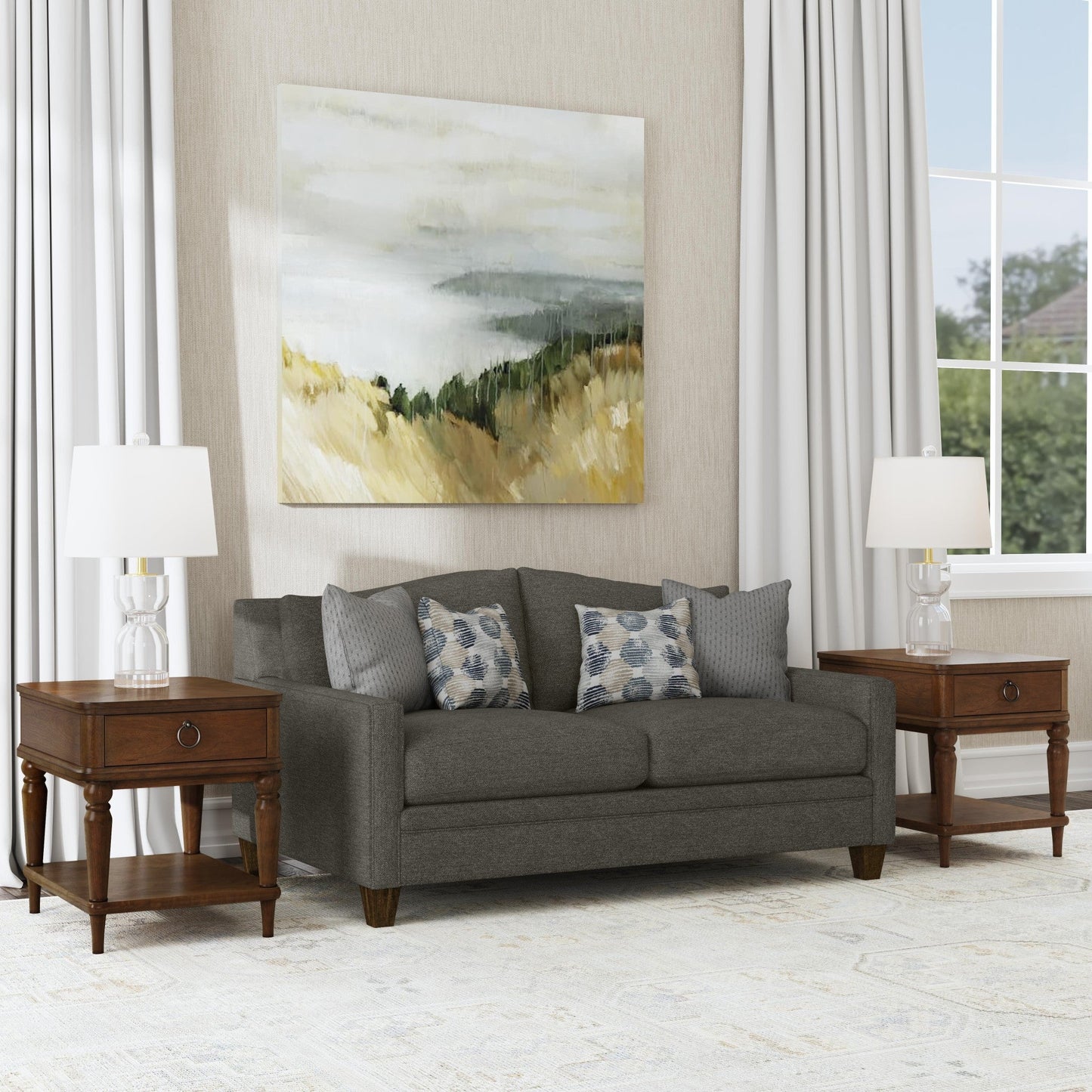 Lottie Fabric Loveseat