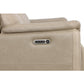 Crew Pebble Leather Power Reclining Sofa with Power Headrests & Lumbar