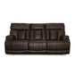 Clive Clove Fabric Power Reclining Sofa with Power Headrests & Lumbar