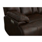 Clive Clove Fabric Power Reclining Sofa with Power Headrests & Lumbar