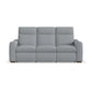 Ava Stonewash Fabric Power Reclining Sofa with Power Headrest & Lumbar