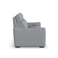Ava Stonewash Fabric Power Reclining Sofa with Power Headrest & Lumbar