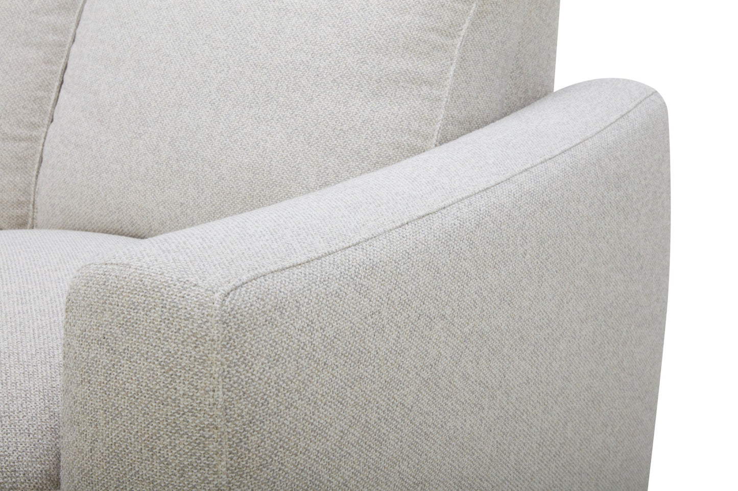 Ava Silver Sand Fabric Power Reclining Loveseat with Power Headrest & Lumbar