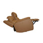 Ziggy Camel Leather Power Reclining Sofa with Power Headrest, Lumbar, Heat & Massage