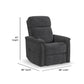 Luma Petite Shadow Fabric Petite Power Lift Recliner with Power Headrest, Lumbar, Heat & Massage