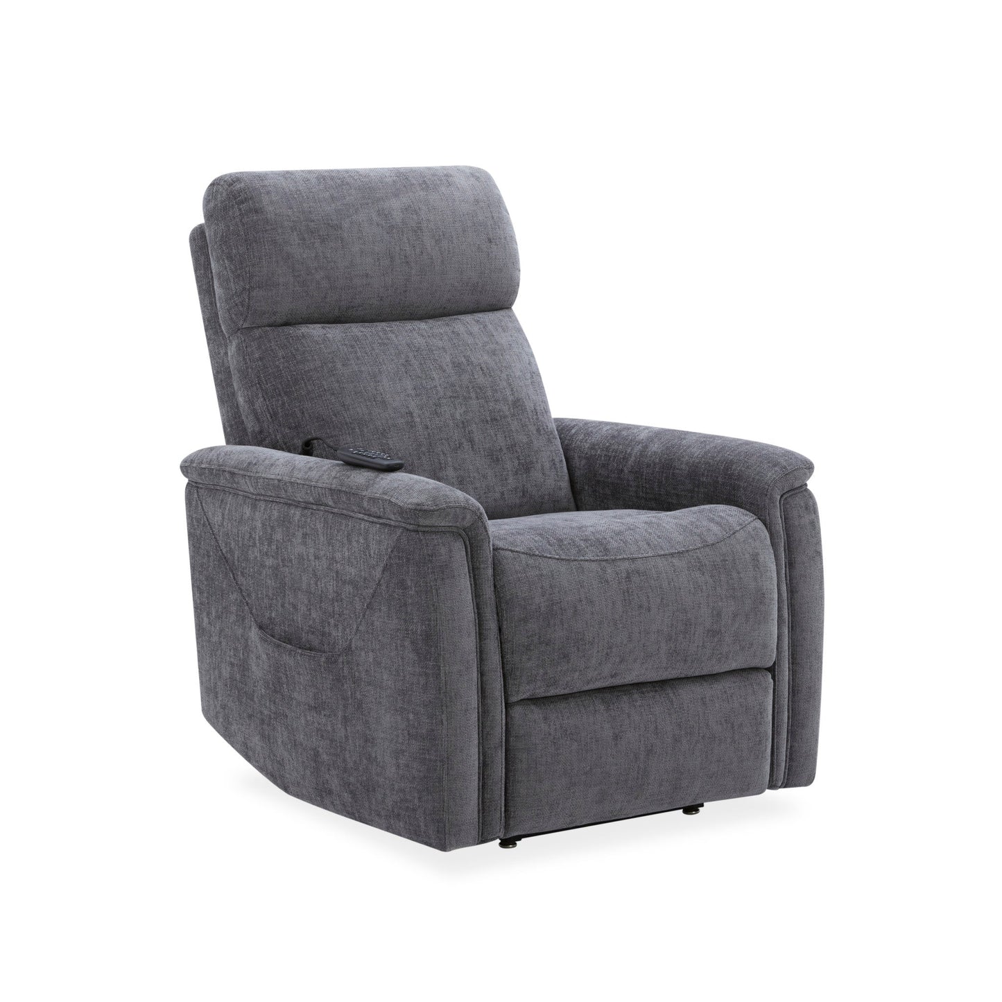 Luma Petite Shadow Fabric Petite Power Lift Recliner with Power Headrest, Lumbar, Heat & Massage