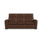 Sense Espresso Leather Power Reclining Sofa with Power Headrest, Lumbar & Pulse
