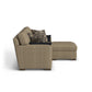 Jasper Fabric Reversible Chaise Sofa