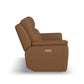 Sawyer Harvest Leather Power Reclining Loveseat w/ Pwr Headrests, Lumbar