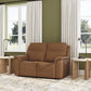 Sawyer Harvest Leather Power Reclining Loveseat w/ Pwr Headrests, Lumbar