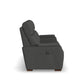 Vibe Coal Fabric Power Reclining Sofa with Console, Power Headrest, Lumbar, Heat, Massage & Pulse