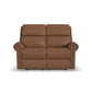 Bernard Leather Power Reclining Loveseat with Power Headrests & Lumbar
