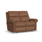 Bernard Leather Power Reclining Loveseat with Power Headrests & Lumbar