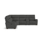 Vibe Coal Fabric Power Reclining Sectional with Power Headrest, Lumbar, Heat, Massage & Pulse