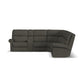 Bernard Leather Power Reclining Sectional w/ Power Headrest & Lumbar