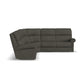 Bernard Leather Power Reclining Sectional w/ Power Headrest & Lumbar