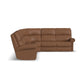 Bernard Leather Power Reclining Sectional w/ Power Headrest & Lumbar