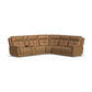 Ranger Oakridge Leather Power Reclining Sectional with Power Headrest, Lumbar and Heat, Massage
