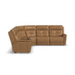 Ranger Oakridge Leather Power Reclining Sectional with Power Headrest, Lumbar and Heat, Massage