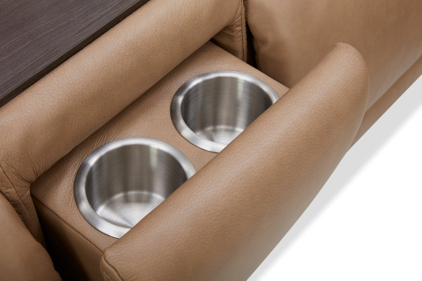 Ranger Oakridge Leather Power Reclining Sectional with Power Headrest, Lumbar and Heat, Massage