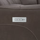 Carter Cappuccino Fabric Power Reclining Sectional with Power Headrests & Lumbar