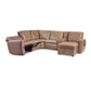 Aria Fawn Leather Power Reclining Sectional