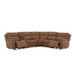 Sawyer Harvest Leather Power Reclining Sectional with Power Headrests & Lumbar
