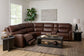 Oasis Truffle Leather Sectional