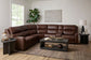 Oasis Truffle Leather Sectional