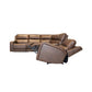 Oasis Truffle Leather Sectional