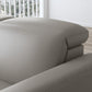 Aurora Ash Leather Power Reclining Sectional with Power Headrests