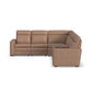 Dutch Desert Leather Power Reclining Sectional